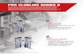 PRO CLUBLINE SERIES II - Fitness Trading · DUAL CABLE COLUMN • Standard weight stacks 160 lbs. with optional 235 lbs. available • 44"L x 46"W x 91"H , 674 lbs. ... • 360°