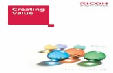 Ricoh Group Sustainability Report 2012 all...To more effectively communicate its corporate policy and business activities, the Ricoh Group introduces an integrated financial, social