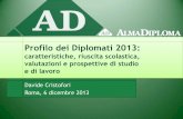 Profilo dei Diplomati 2013 - almadiploma.it · Profilo dei Diplomati 2013: caratteristiche, riuscita scolastica, valutazioni e prospettive di studio e di lavoro Davide Cristofori