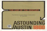 The British Leyland Motor Corporation of Australia...work again. The result-the astounding Austin 1800. A true-to-life family car. With a true-to-life style of space, performance,