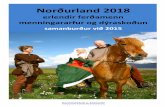 Norðurland 2018 - Trölli.is...Norðurland 2018; erlendir ferðamenn menningararfur og dýraskoðun Samanburður við 2015 1 1.0 Inngangur 1.1 Gagnagrunnur