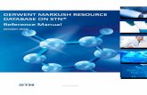 DERWENT MARKUSH RESOURCE DATABASE ON STN® … · 2020-03-24 · 6. 1. Introduction . Patent literature is consider ed to be an important source of technical knowledge and it has