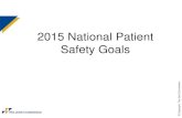 2015 National Patient Safety Goals - Veterans Affairs · 2015-03-06 · 2015 National Patient Safety Goals - Pg. 4 on 2015 NPSGs No new Goals for 2015 NPSG.15.02.01 on home oxygen