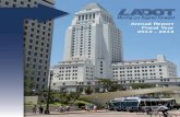 Annual Report Fiscal Year 2013 - 2014 - LADOT · Plan, NBC-Universal Evolution Plan and the Wilshire Grand Redevelopment, to name a few. Thanks to the dedication of the division’s
