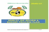 2020/21 IDP REVIEW & BUDGET PROCESS PLAN · The review process is horizontally and vertically aligned and complies with national and provincial requirements, 2.2 THE IDP/BUDGET STEERING