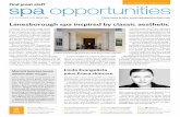 TM A SPA BUSINESS PUBLICATION spa opportunities · 2016-12-09 · Rest of world £26, students (UK) £13. CONTACT US spa opportunities news French skincare brand Caudalie has opened