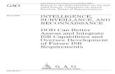 GAO-08-374 Intelligence, Surveillance, and Reconnaissance ... · Services, House of Representatives INTELLIGENCE, SURVEILLANCE, AND RECONNAISSANCE ... capability gaps and overlaps