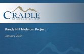 Panda Hill Niobium Project - Cradle Resources Ltd. · 2 * Included in Issued Shares is 37,500,000 performance shares: • Half subject to the completion of a scoping study • Half