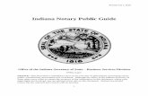 Indiana Notary Public Guide · 2019-12-09 · Revised July 1, 2018 1 Indiana Notary Public Guide Office of the Indiana Secretary of State – Business Services Division INBiz.in.gov