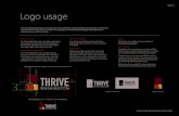 Logo usage - Thrive Washington · Logo usage X X X X X The Thrive Washington logo is the visual anchor for all elements created internally and externally. It is extremely important