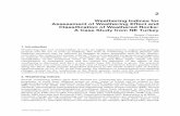 Weathering Indices for Assessment of Weathering Effect and ... · chemical weathering (Eynatten et al. 2003), us ing an EC/pH meter (Shalkowski et al. 2009) and chemical weathering