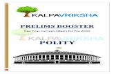 POLITY - kalpavrikshaedu.com€¦ · PRELIMS BOOSTER One Year Current Affairs for Pre 2020 POLITY