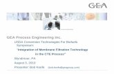 GEA Process Engineering Inc. · 2011-02-25 · GEA Process Engineering Inc. Cellulose Based Ethanol 4 The main potential advantages of ethanol produced from cellulosic biomass sources