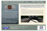 Marion Environmental, Inc. – MEI · PDF file Poster Presentation The Railroad Environmental Conference will be held in October in Urbana, IL. Jeb Barrett will be presenting a poster