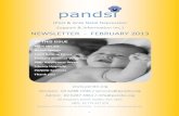 (Post & Ante Natal Depression Support & …1 (Post & Ante Natal Depression Support & Information Inc.) pandsi NEWSLETTER - FERUARY 2013 Services: 02 6288 1936 / services@pandsi.org