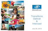 Transitions Optical Intercast - Essilor...Transitions: 23-Year Partnership With Essilor Transitions Optical & Intercast 4 Transitions Intercast 2012 revenue: $814m •Of which $310m