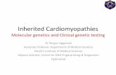 Inherited Cardiomyopathieswincarsassociation.com/wp-content/uploads/2017/06/... · •AD/AR/XL •Incomplete penetrance ... only . Common clinical conditions associated with DCM •Duchenne