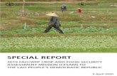 Special Report - 2019 FAO/WFP Crop and Food …SPECIAL REPORT 2019 FAO/WFP CROP AND FOOD SECURITY ASSESSMENT MISSION (CFSAM) TO THE LAO PEOPLE’S DEMOCRATIC REPUBLIC 9 April 2020