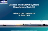 Sensors and SONAR Systems Department, Code 15ncma-ri.org/IndustrySlides_6.14.2016/Code-15_IndustryDay2016.pdf · 6/14/2016  · 153 Sensors and Arrays Division 15 Sensors & SONAR