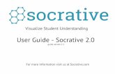 User Guide - Socrative 2images.pcmac.org/.../Documents/SocrativeUserGuide.pdf · User Guide - Socrative 2.0 guide version 1.1 For more Information visit us at Socrative.com . Registration,
