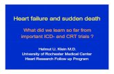 What did we learn so far from important ICD- and CRT trialsfiaiweb.com/wp-content/uploads/2018/08/ing_klein_helmut-1.pdf · OMT OMT+CRT-P Follow-up 18 months Enrollment: 1/2001Enrollment: