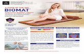 EVERYONE CAN BENEFIT FROM THE BIOMAT · significant increase in skin microcirculation, skin temperature and core temperature. RECOMMENDED FOR: Athletes, the elderly, the disabled,