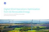 Digital Wind Operations Optimization from GE Renewable Energy · Solution: Operations Optimization Digital Wind Operations Optimization is designed to help wind farms tackle operational