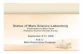 Status of Mars Science Laboratory€¦ · Flight 2 39 n/a Spare 15 19 Motors Current Range