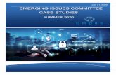July 21 EMERGING ISSUES COMMITTEE CASE STUDIES...This is a seminar session, consisting of guided case studies and small group discussion and review on issues affecting the oil & gas