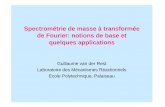 Spectrométrie de masse à transformée de Fourier: notions ...pagesperso.lcp.u-psud.fr/vanderrest/Documents/2003... · 20 25 30 35 40 1.0 0.5 0.0-0.5 0 5 10 15 20 25 30 x10 3 Transformée