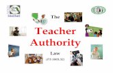 Teacher Authority - Brevard Public Schools · The TAL is not meant for routine discipline situations Although “documentation” is not required in order to invoke the TAL, a reasonable