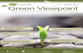 August 2016 Volume 1, No. 3 Green Viewpoint · August 2016 Volume 1, No. 3 Green Viewpoint Olushandja’s Golden harvest ... the total number of current loans to 160. During the first