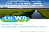 2nd International Interdisciplinary Conference on Land Use ...web.natur.cuni.cz/luwq2015/download/LuWQ2015_Announcement_A… · 2nd International Interdisciplinary Conference on Land