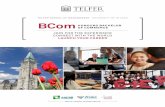 TELFER SCHOOL OF MANAGEMENT UNIVERSITY OF OTTAWA BCom · 2018-04-06 · the telfer bcom. common core: build your overall knowledge and sharpen your business skills year 1. financial