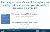 Improving estimates of transmission capital costs for ...€¦ · Transmission costs for renewable energy @BerkeleyLabEMP Improving estimates of transmission capital costs for utility-scale