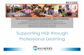 Supporting HQI through Professional Learningbcpsagenda.browardschools.com/agenda/01377/Item 1C... · REVISED NEW TEACHER ACADEMY (NTA) SUPPORTING HQI THROUGH PROFESSIONAL LEARNING