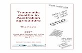 Traumatic deaths in Australian agriculture€¦ · Agriculture and horticulture enterprises produce commodities of more than $30 billion value per annum on around 130 000 enterprises