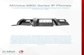 MiVoice 6900 Series IP Phones - IPRO · directly with the 6900 s Bluetooth interface to deliver access to mobile phone features from the desk phone allowing both cellphone and IP