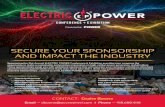 Presented by - ELECTRIC POWER - ELECTRIC POWER EXPO …...Session, recognizing your contribution as Grand Sponsor. Your company will be recognized as a sponsor of the Opening Keynote