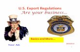 US Export Regulations - Chamber · On September 3, 2008, a federal jury in the Eastern District of Tennessee convicted Roth on 18 counts of Conspiracy and Arms Export Control Act