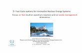 2- Fuel Cycle options for Innovative Nuclear Energy Systemsindico.ictp.it/event/8324/session/3/contribution/6/material/1/0.pdf · Alternative fuel cycles are under investigations.