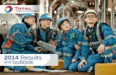 Results and outlook - Total.com · 2014 Results & outlook – total.com 10 . Strong response to 2015 environment. 4 B$ 2014 . 2015 3 B$ 1.5 B$ 2014 . 2015. Cash flow from Upstream