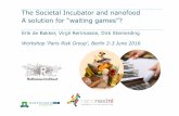 The Societal Incubator and nanofood A solution for “waiting … · 2018-06-26 · The Societal Incubator and nanofood A solution for “waiting games”? Erik de Bakker, Virgil