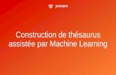 Construction de thésaurus assistée par Machine Learning · Le corpus • avis de consommateur dans le domaine de la grande distribution • Avant preprocessing => 570 Mo, 2M de