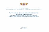 Unire și demnitate - Libris.ro si... · Unirea Principatelor Române – temelie pentru unitatea statului român 33 Activități ale slujitorilor Bisericii pentru Unirea Principatelor