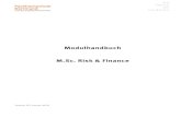 Modulhandbuch M.Sc. Risk & Finance · Case Studies Banking - Banking Game Project Finance Interne Risikomessmodelle in der Bankpraxis Mergers & Acquisitions . Risk & Insurance . 4
