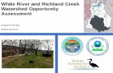 White River and Richland Creek Watershed Opportunity ...€¦ · •East Fork-White River Cleanup –860 lb (80 lb) •Middle Fork-White River Cleanup –2,700 lb (1,020 lb) •Headwaters
