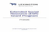 Extended Social Resource (ESR) Grant Program · Community Action Council* Food Insecurity; Overnight Emergency Shelter $163,000 FoodChain Food Insecurity & Nutritional Access $40,000