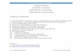 Class Notes CS229 Course Machine Learning Standford ... · 4/3/2019  · Machine Learning Standford University Topics Covered: 1. Supervised Learning: Linear Regression & Logistic