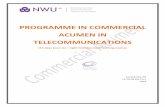 PROGRAMME IN COMMERCIAL ACUMEN IN ...telecomtraining.org/wp-content/uploads/2020/04/...• Appreciate your company’s value proposition and brand identity and how it aligns with new